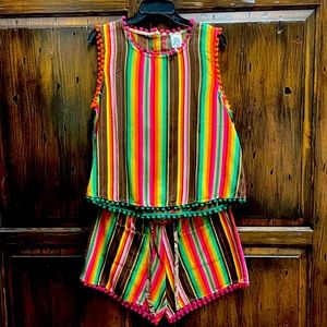 Top and shirt set-very cute vibrant colors